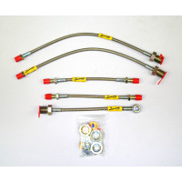 Image for Braided 5 Line Competition Brake & Clutch Hose Set (1982 on)