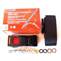 Seat Belt - Rear Inertia Reel (Black ) - Bull Motif Mini Spares