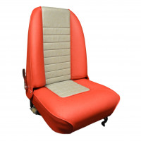 Image for Mini Cooper MKI Front Reclining Seat (Replica) LH  in Tartan Red/Glod Brocade