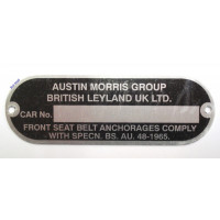 Image for Chassis Plate - British Leyland Mk3
