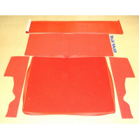 Image for Rear Load Floor Carpet Red - Mk1 Traveller (1962-67)
