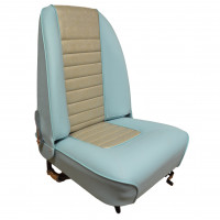 Image for Mini Cooper MKI Front Reclining Seat (Replica) LH  in Powder Blue/Gold Brocade