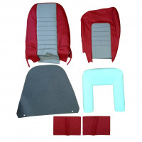 Image for Mini Cooper MKI Recliner Seat Kit in Tartan Red /Dove Grey