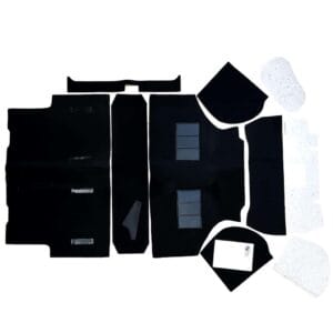 Carpet Set, Moulded, Saloon (pre-1973) RHD & LHD (Black)