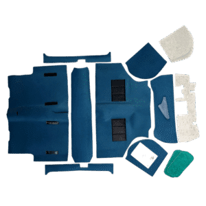 Carpet Set, Moulded, Saloon (pre-1973) RHD & LHD (Blue)