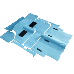 Carpet Set, Moulded, Saloon (pre-1973) RHD/LHD (Power Blue)