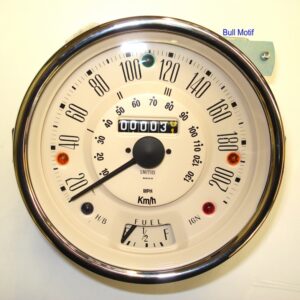Speedometer - Cooper S Mk2/3 200 KPH (Magnolia Face)