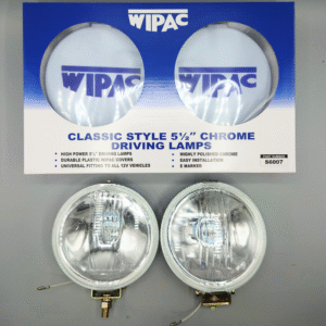 Chrome Wipac Driving Lamps  (5.5 inch,  55W)