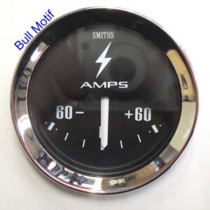 Gauge - Ammeter 60-60A (Black)