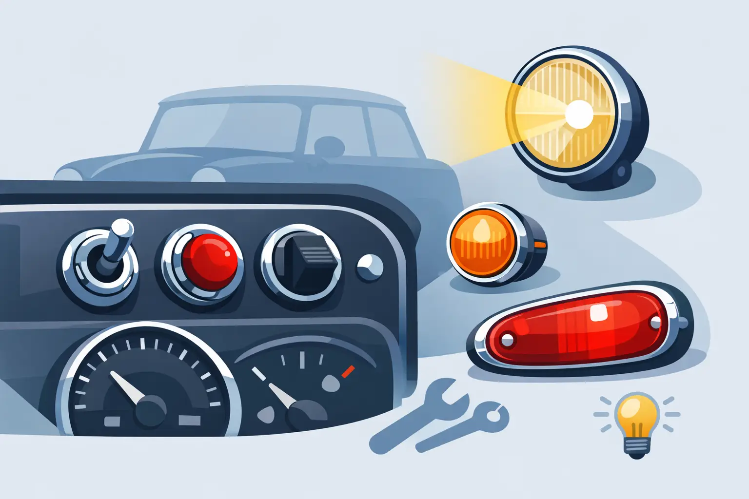 You are currently viewing Classic Mini Switches and Lights Explained