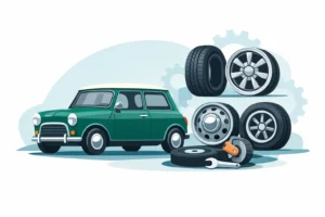 Read more about the article Classic Mini Tyres and Wheels Explained