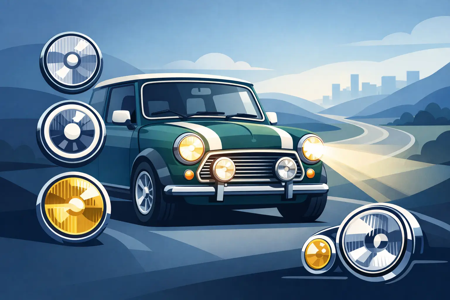 You are currently viewing Best Classic Mini Headlamps for Road and Style