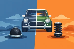 Read more about the article Rubber Cone Versus Coil Springs for Classic Minis