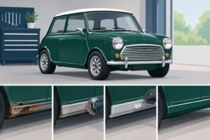 Read more about the article A Classic Mini Sill Repair Example Done Properly